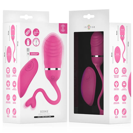 Rosa intensives sookie vibrationssei mit ergonomischem design und passender fernbedienung aus hochwertigem material