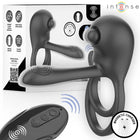 Schwarzer silikon-octopus-vibrator mit magnetischer ladestation und kabelloser fernbedienung von europäischer marke