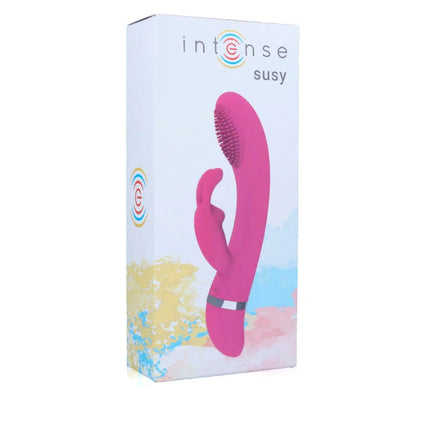INTENSE - SUSY OSZILLIERENDER VIBRATOR AUS SILIKON KANINCHEN ROSA - Rabbit-Vibratoren
