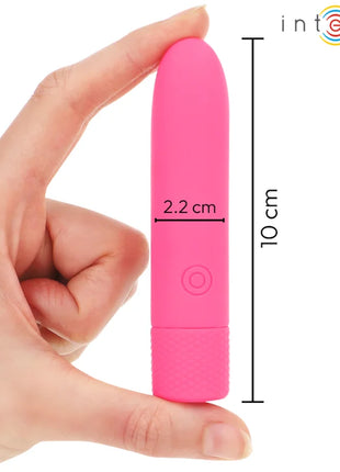 INTENSE - SYMONE USB WIEDERAUFLADBARER VIBRIERENDER BULLET 8 VIBRATIONEN ROSA 10 X 2,2 CM - Vibrierende Kugeln