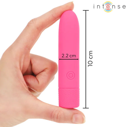 INTENSE - SYMONE USB WIEDERAUFLADBARER VIBRIERENDER BULLET 8 VIBRATIONEN ROSA 10 X 2,2 CM - Vibrierende Kugeln