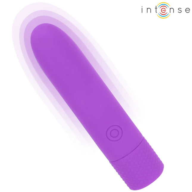 INTENSE - SYMONE USB WIEDERAUFLADBARER VIBRIERENDER BULLET 8 VIBRATIONEN LILA 10 X 2,2 CM - Vibrierende Kugeln