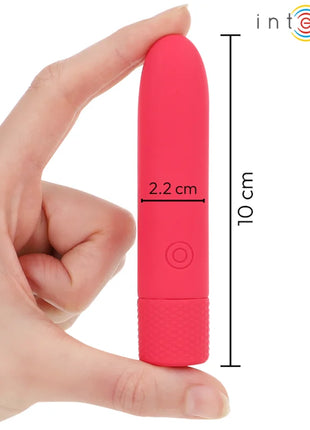 INTENSE - SYMONE USB WIEDERAUFLADBARER VIBRIERENDER BULLET 8 VIBRATIONEN ROT 10 X 2,2 CM - Vibrierende Kugeln