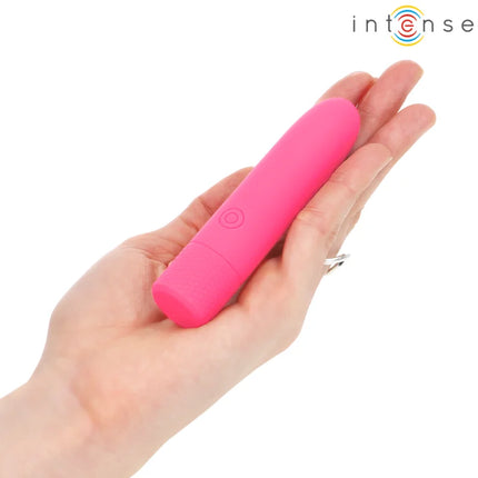 INTENSE - SYMONE USB WIEDERAUFLADBARER VIBRIERENDER BULLET 8 VIBRATIONEN ROSA 10 X 2,2 CM - Vibrierende Kugeln
