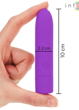 INTENSE - SYMONE USB WIEDERAUFLADBARER VIBRIERENDER BULLET 8 VIBRATIONEN LILA 10 X 2,2 CM - Vibrierende Kugeln