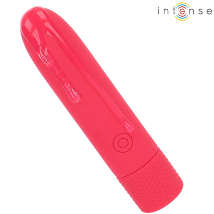 INTENSE - SYMONE USB WIEDERAUFLADBARER VIBRIERENDER BULLET 8 VIBRATIONEN ROT 10 X 2,2 CM - Vibrierende Kugeln
