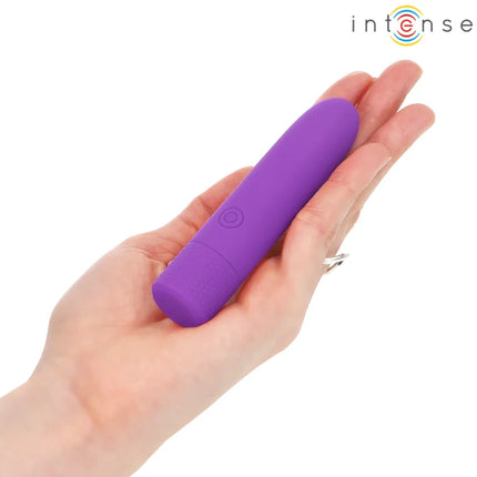 INTENSE - SYMONE USB WIEDERAUFLADBARER VIBRIERENDER BULLET 8 VIBRATIONEN LILA 10 X 2,2 CM - Vibrierende Kugeln