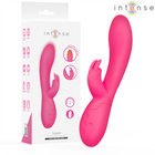 Intense tammy kaninchen-stimulator in hellrosa mit intensiver wärmefunktion, glattem design und strukturiertem griff