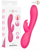 Intense tammy kaninchen-stimulator in hellrosa mit intensiver wärmefunktion, glattem design und strukturiertem griff