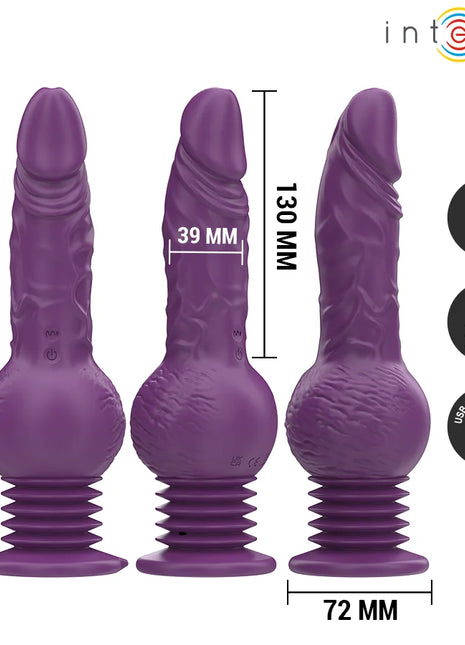 INTENSE - TATUM MULTIFUNKTIONSVIBRATOR MIT AUF- UND ABVIBRATION 24 CM LILA