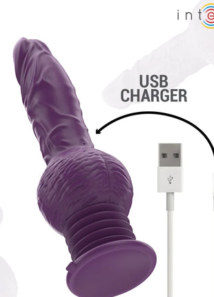 INTENSE - TATUM MULTIFUNKTIONSVIBRATOR MIT AUF- UND ABVIBRATION 24 CM LILA