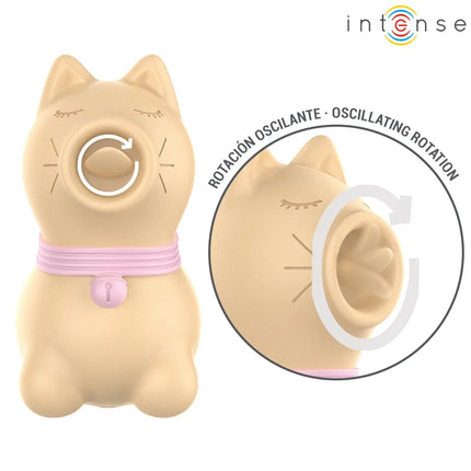 INTENSE - TOULOUSE STIMULATOR MIT 360º ROTIERENDER ZUNGE GELB - Auflegevibratoren