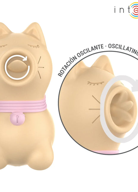INTENSE - TOULOUSE STIMULATOR MIT 360º ROTIERENDER ZUNGE GELB - Auflegevibratoren