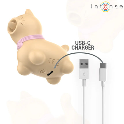 INTENSE - TOULOUSE STIMULATOR MIT 360º ROTIERENDER ZUNGE GELB - Auflegevibratoren