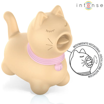 INTENSE - TOULOUSE STIMULATOR MIT 360º ROTIERENDER ZUNGE GELB - Auflegevibratoren