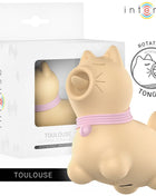 INTENSE - TOULOUSE STIMULATOR MIT 360º ROTIERENDER ZUNGE GELB - Auflegevibratoren