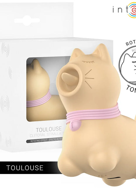 INTENSE - TOULOUSE STIMULATOR MIT 360º ROTIERENDER ZUNGE GELB - Auflegevibratoren
