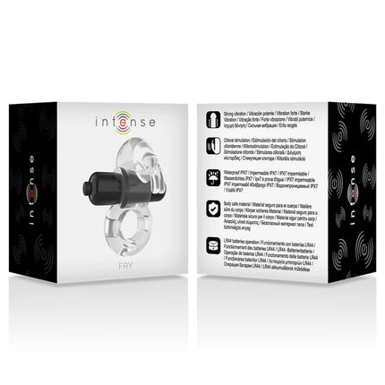 INTENSE - TRANSPARENTER VIBRATIONSRING FRITTIEREN - Penisring für Paare