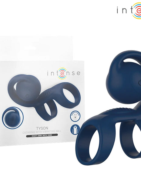 INTENSE - TYSON COCK RING MIT VIBRIERENDER KUGEL Ø 3,2 CM