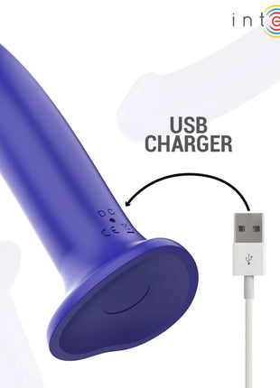 INTENSE - VICTORIA VIBRATOR MIT SAUGNAPF 10 VIBRATIONEN DUNKELBLAU FERNBEDIENUNG