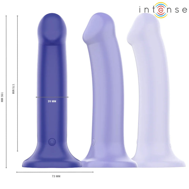 INTENSE - VICTORIA VIBRATOR MIT SAUGNAPF 10 VIBRATIONEN DUNKELBLAU FERNBEDIENUNG