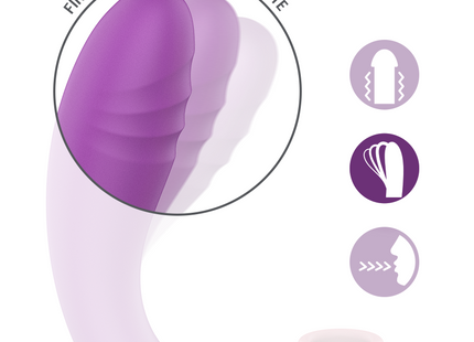 Lila silikon vibrator mit oszillierender bewegung von intense für saug und vibrationsstimulation