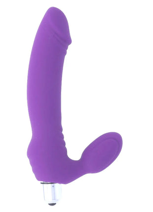 Lila silikon vibrator mit sieben geschwindigkeiten und geschwungenem design von intense zucker