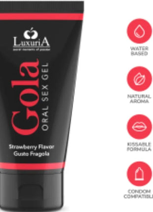 INTIMATELINE LUXURIA - ORAL SEX GEL ERDBEERGESCHMACK 50 ML - Für Oralsex