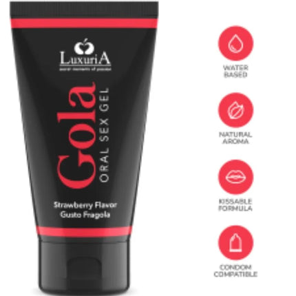 INTIMATELINE LUXURIA - ORAL SEX GEL ERDBEERGESCHMACK 50 ML - Für Oralsex