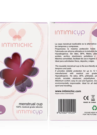 INTIMICHIC - MENSTRUAL CUP MEDIZINISCHES SILIKON - GRÖSSE S
