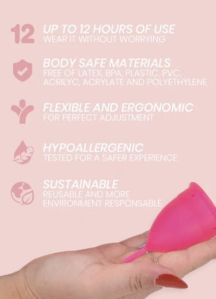 INTIMICHIC - MENSTRUAL CUP MEDIZINISCHES SILIKON - GRÖSSE S