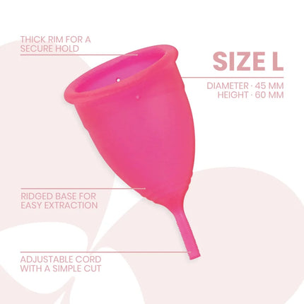 INTIMICHIC - MENSTRUAL CUP MEDIZINISCHES SILIKON - GRÖSSE S