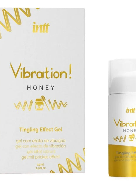 INTT - KRAFTVOLLES INTIMATISTIMULANS HONIG-FLÜSSIGE VIBRATORGEL 15 ML - Orgasmusverstärker