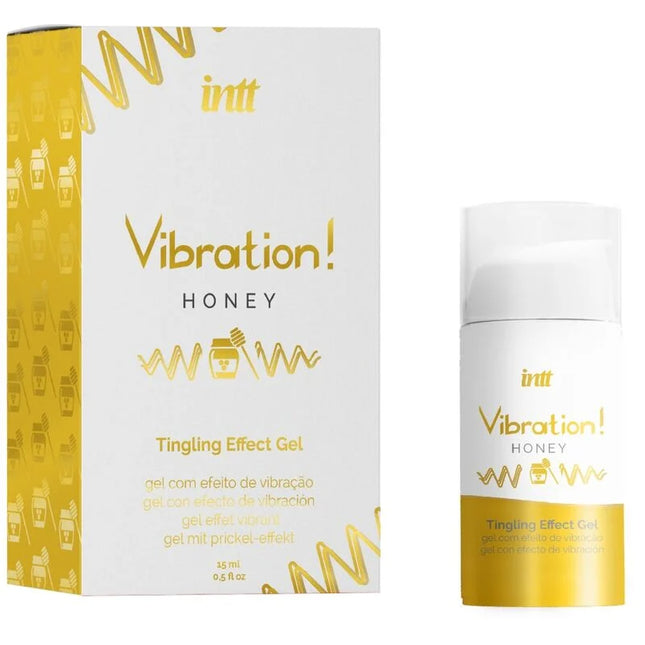 INTT - KRAFTVOLLES INTIMATISTIMULANS HONIG-FLÜSSIGE VIBRATORGEL 15 ML - Orgasmusverstärker