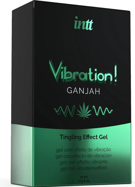 INTT - KRAFTVOLLES INTIMSTIMULIERENDES FLÜSSIGES VIBRATIONSGEL CANNABIS 15ML - Orgasmusverstärker