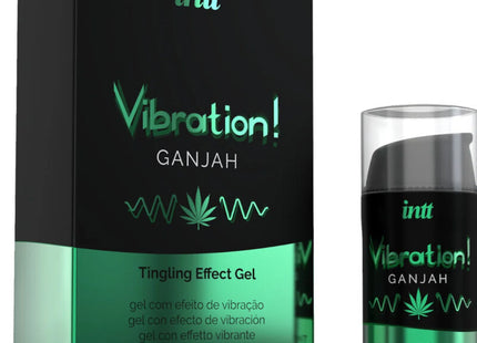 INTT - KRAFTVOLLES INTIMSTIMULIERENDES FLÜSSIGES VIBRATIONSGEL CANNABIS 15ML - Orgasmusverstärker