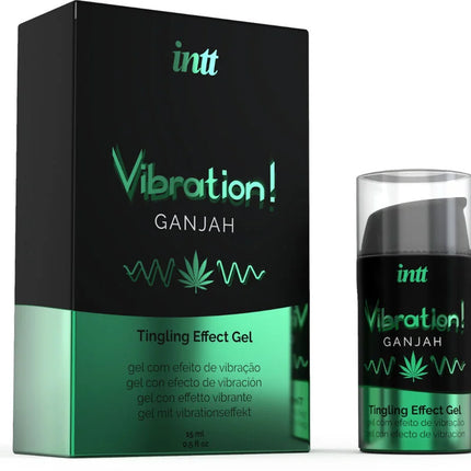 INTT - KRAFTVOLLES INTIMSTIMULIERENDES FLÜSSIGES VIBRATIONSGEL CANNABIS 15ML - Orgasmusverstärker