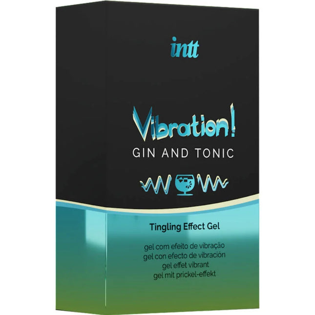 INTT - KRAFTVOLLES INTIMSTIMULIERENDES FLÜSSIGES VIBRATOR-GEL GIN & TONIC 15 ml - Orgasmusverstärker