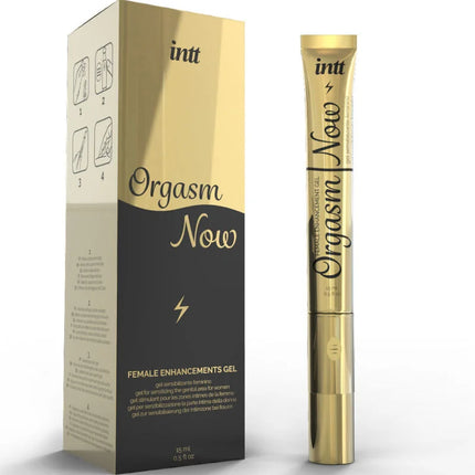 INTT LUBRICANTS - INTENSIVES VAGINALSTIMULIERENDES GEL MIT VIBRATOR-APPLIKATOR - Orgasmusverstärker