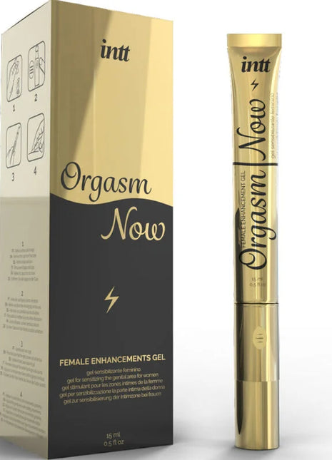 INTT LUBRICANTS - INTENSIVES VAGINALSTIMULIERENDES GEL MIT VIBRATOR-APPLIKATOR - Orgasmusverstärker