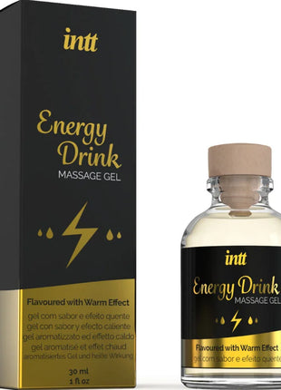 INTT MASSAGE & ORAL SEX - MASSAGEGEL MIT AROMATEM ENERGIE-CA-DRINK UND ERWÄRMUNGSEFFEKT - Massageöl