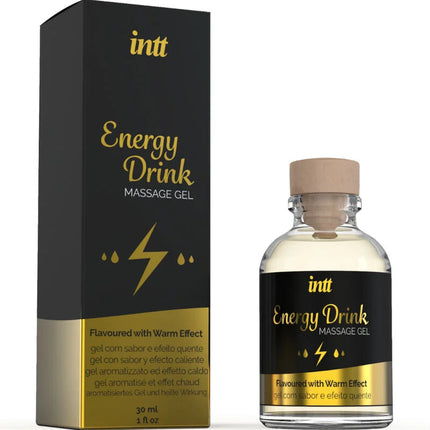 INTT MASSAGE & ORAL SEX - MASSAGEGEL MIT AROMATEM ENERGIE-CA-DRINK UND ERWÄRMUNGSEFFEKT - Massageöl