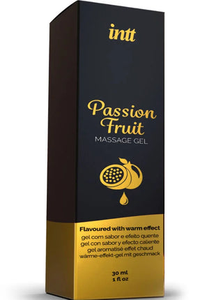 INTT MASSAGE & ORAL SEX - MASSAGEGEL MIT PASSIONSFRUCHTGESCHMACK UND WÄRMEEFFEKT - Massageöl