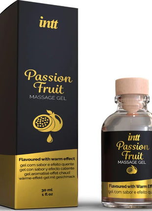 INTT MASSAGE & ORAL SEX - MASSAGEGEL MIT PASSIONSFRUCHTGESCHMACK UND WÄRMEEFFEKT - Massageöl