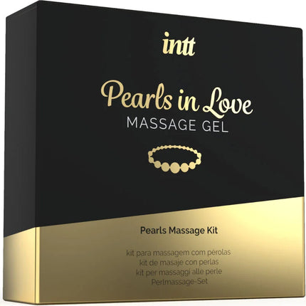 INTT MASSAGE & ORAL SEX - VERLIEBTE PERLEN MIT PERLENKETTE UND SILIKONGEL - Massage-Kits