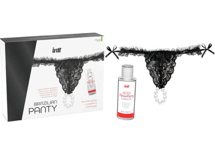 INTT RELEASES - BRASILIANISCHES SCHWARZES HÖSCHEN MIT PERLEN UND SCHMIERGEL 50 ML - Tanga
