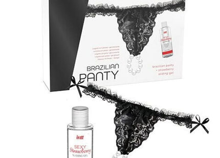 INTT RELEASES - BRASILIANISCHES SCHWARZES HÖSCHEN MIT PERLEN UND SCHMIERGEL 50 ML - Tanga
