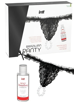 INTT RELEASES - BRASILIANISCHES SCHWARZES HÖSCHEN MIT PERLEN UND SCHMIERGEL 50 ML - Tanga