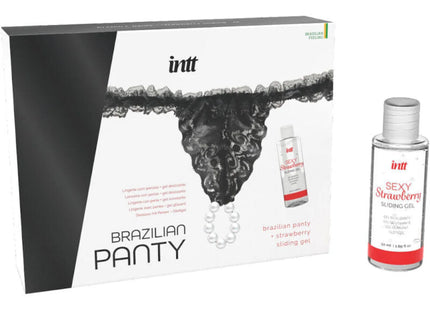 INTT RELEASES - BRASILIANISCHES SCHWARZES HÖSCHEN MIT PERLEN UND SCHMIERGEL 50 ML - Tanga