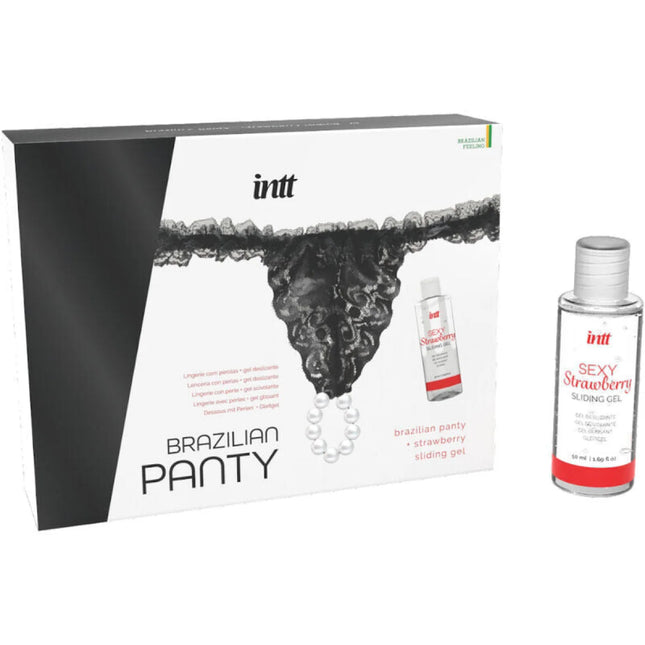 INTT RELEASES - BRASILIANISCHES SCHWARZES HÖSCHEN MIT PERLEN UND SCHMIERGEL 50 ML - Tanga